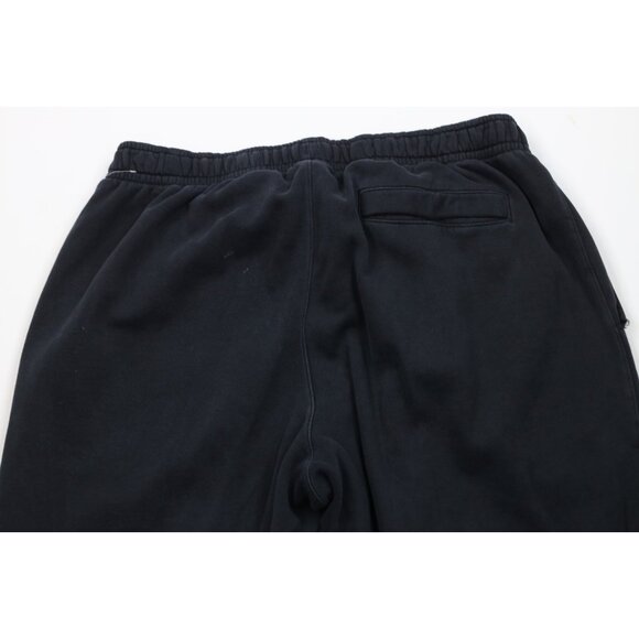 Vintage Nike Mens 2XL XXL Distressed Spell Out Cuffed Sweatpants Joggers Black - Picture 12 of 16